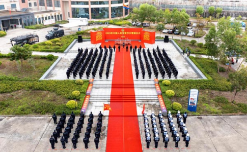 广东惠东公安隆重举行升警旗仪式