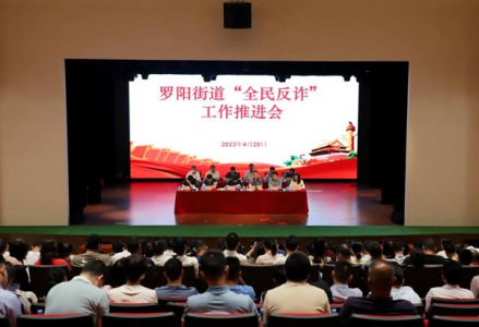 广东省博罗县罗阳街道组织召开“全民反诈”工作推进会