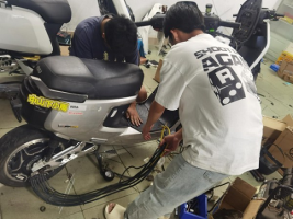 广东省中山市多部门联合执法&nbsp;&nbsp;查获一家车辆“非法改装窝点”